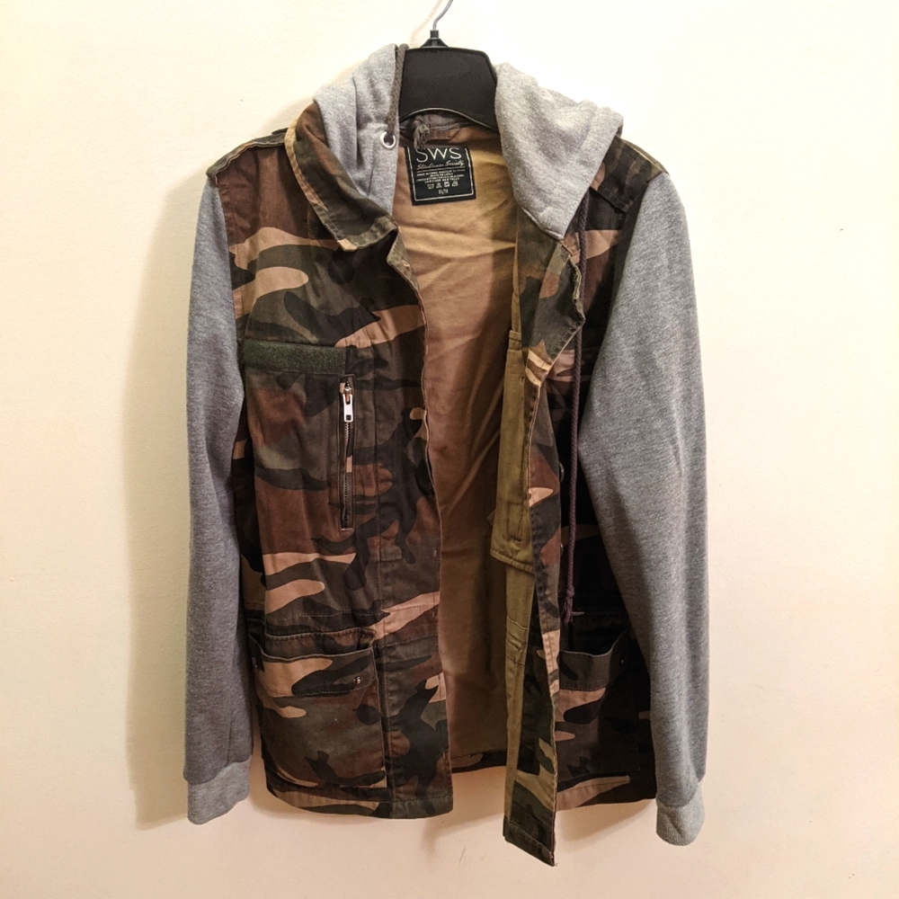 Camo Sweater Jacket